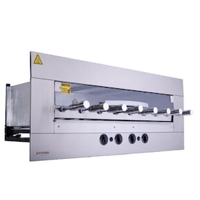 Churrasqueira a Gás de Embutir Titan 8 Espetos Rotativos 127V