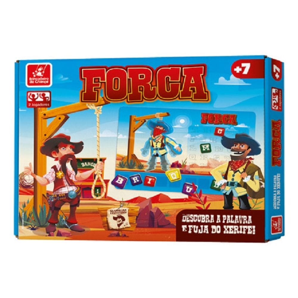 Jogo Da Forca Descubra A Palavra Fuja Do Xerife C/ Tabuleiro