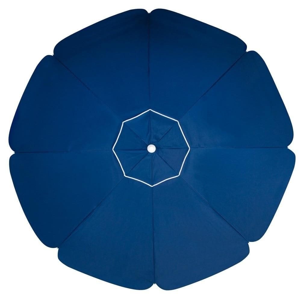 Guarda-Sol Mor com Manivela, 2,50 metros, Azul