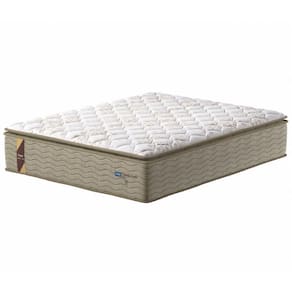 Colchão Casal King Molas Guarda Costas Max Com Pillow 193x203x40cm Bege/branco Probel Bege
