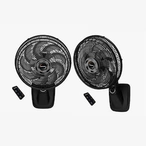 Kit Mallory - 2 Ventiladores Parede Smart Control 40Cm Diâmetro Com Controle Pr-Gr - 220V