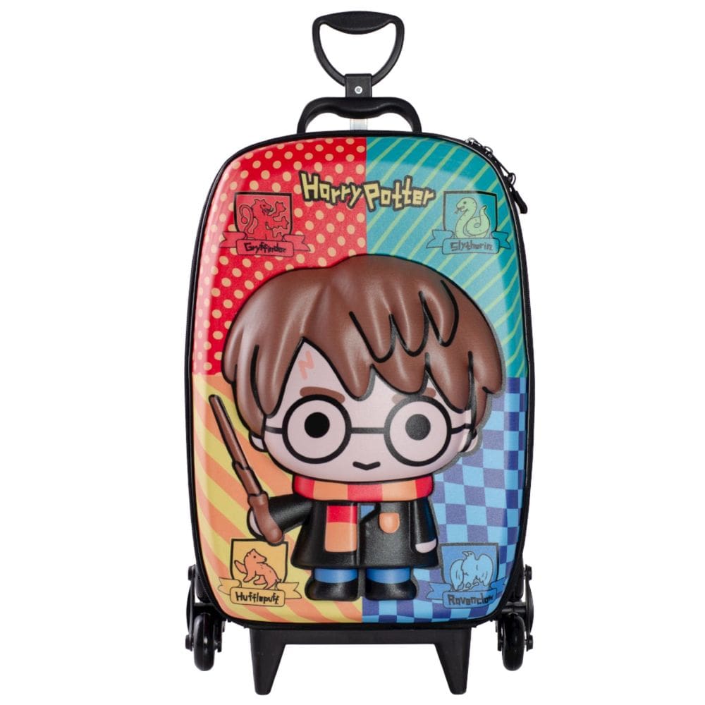 Mochila Escolar Roda Tripla Harry Potter Infantil 3D