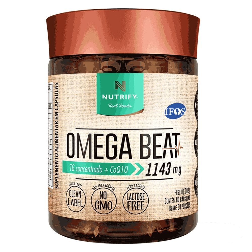 Ômega Beat TG + Q10 (60 Caps) - Nutrify
