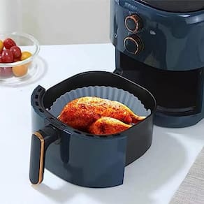 Forma de silicone reutilizável para fritadeira a ar Air Fryer