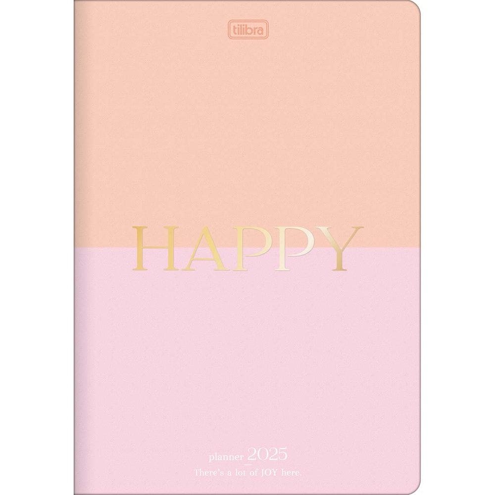 Agenda Planner Grampeada Happy 2025 Tilibra