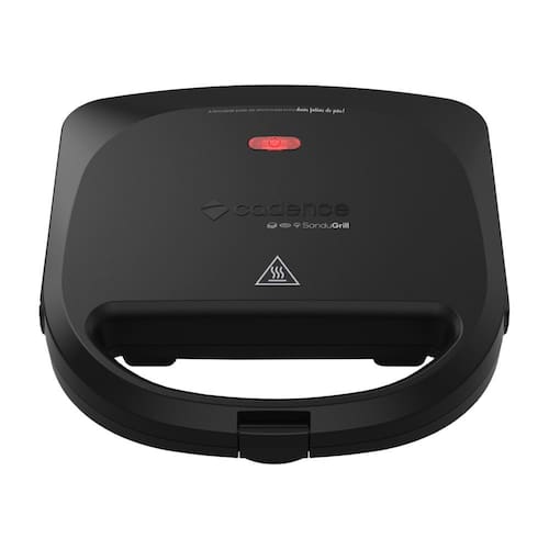 imagem-Sanduicheira Elétrica Cadence SanduGrill Preta - 110V