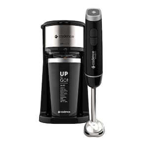 Kit Black Cadence - Cafeteira To Go e Mixer Inox