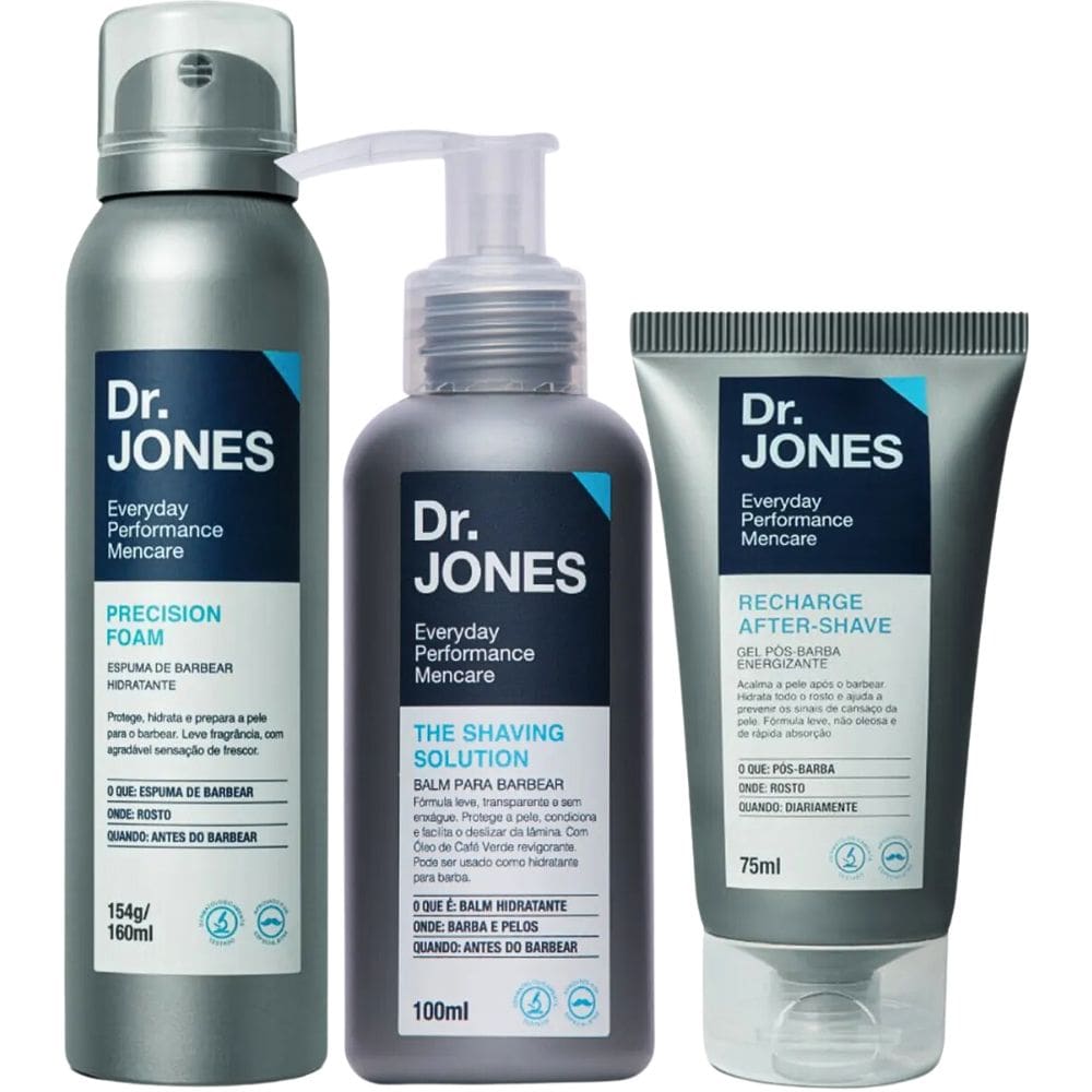 Kit para Barbear Dr. Jones Precision The Shaving Recharge