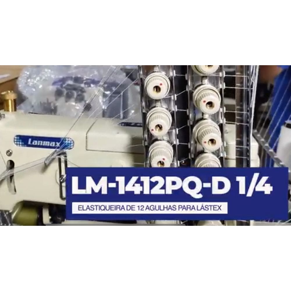 Elastiqueira 12 agulhas para lastex- Pronta-Direc