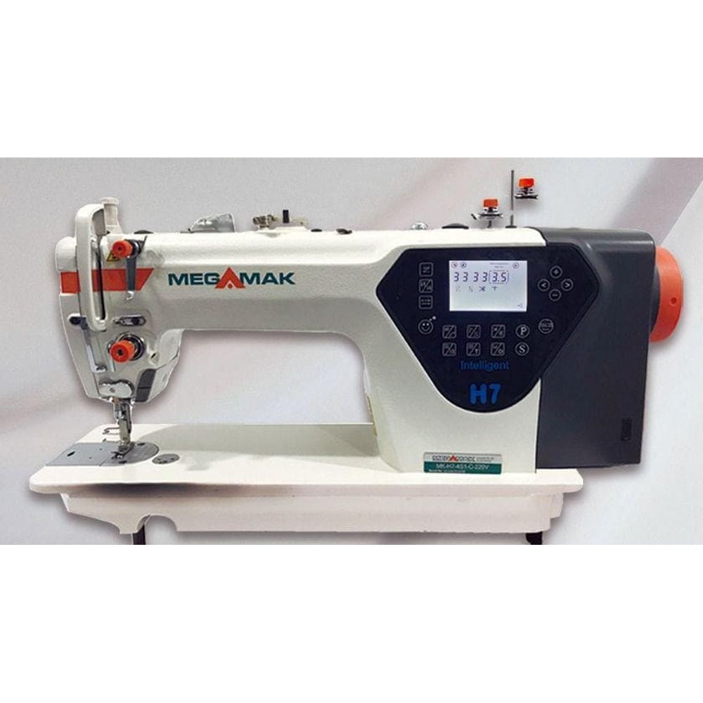 Máquina Reta Eletrônica Corte De Linha  Megamak MK-H7-220V