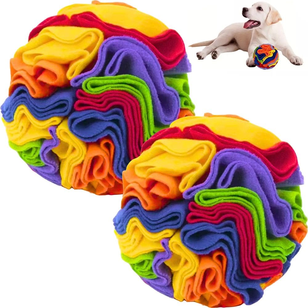 Kit 2 Brinquedo Bola de Fuçar Para Cachorro Petisco Interativo