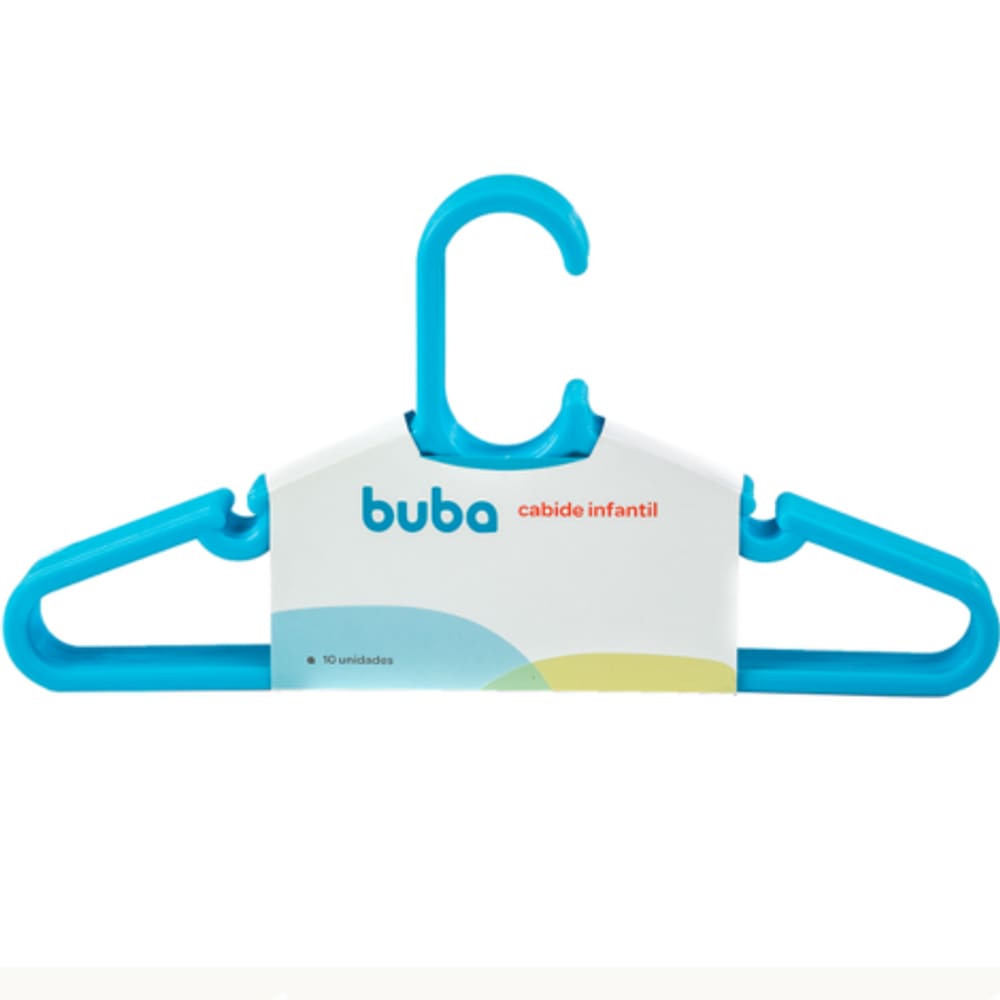 Kit Com 10 Cabides Azul