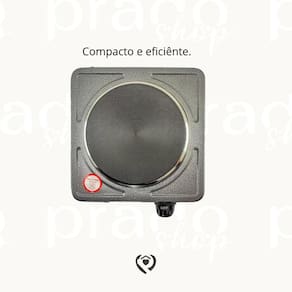 Fogão Fogareiro Elétrico 1 Boca 1000w 127v Camping Clink