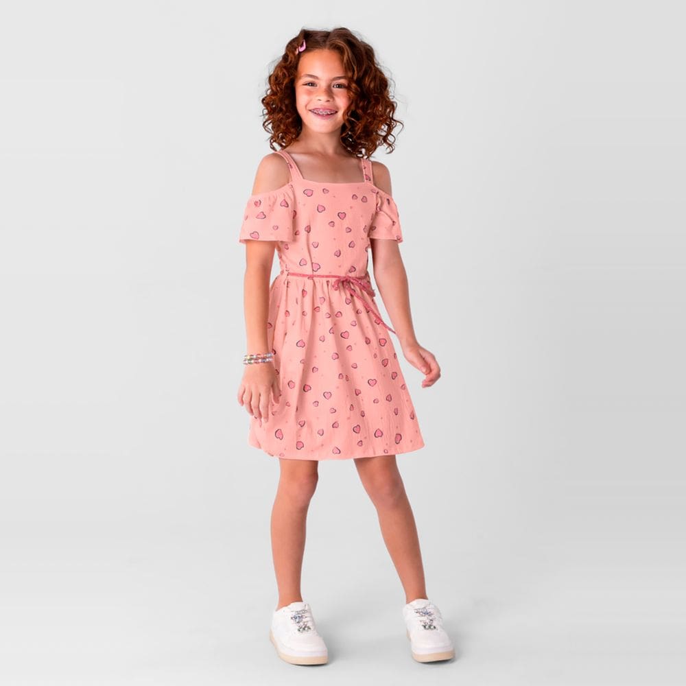 Vestido infantil menina Brandili