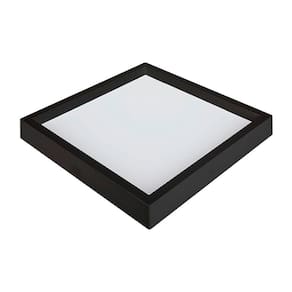 Painel De Led Nordecor Quadrado Kais De Sobrepor Recuado 36w Bivolt Preto 4000k Luz Neutra 4271
