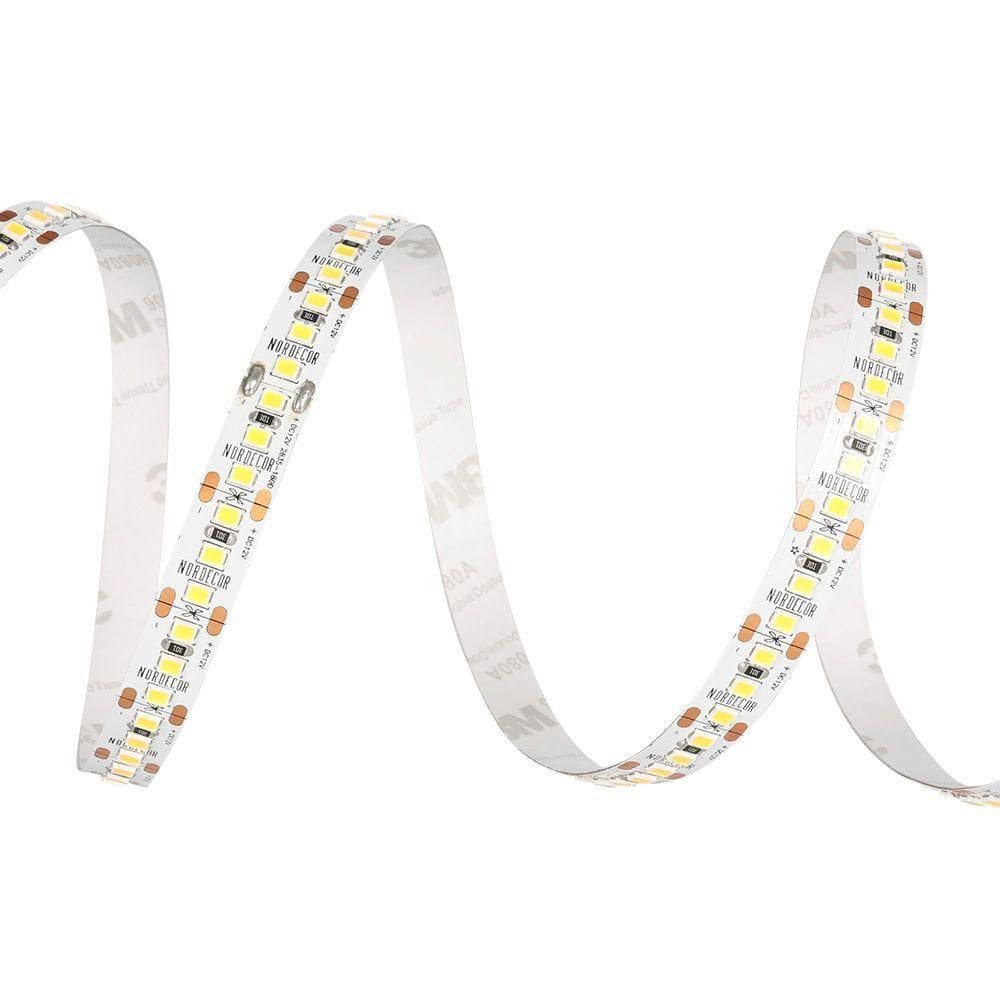 Fita De Led Nordecor Odda Com 5 Metros Alto Irc 97 180leds-m 7,2w 12v 4000k Luz Neutra 7224
