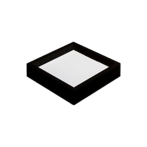 Painel De Led Nordecor Quadrado Kais De Sobrepor Recuado 18w Bivolt Preto 6500k Luz Branca 4254