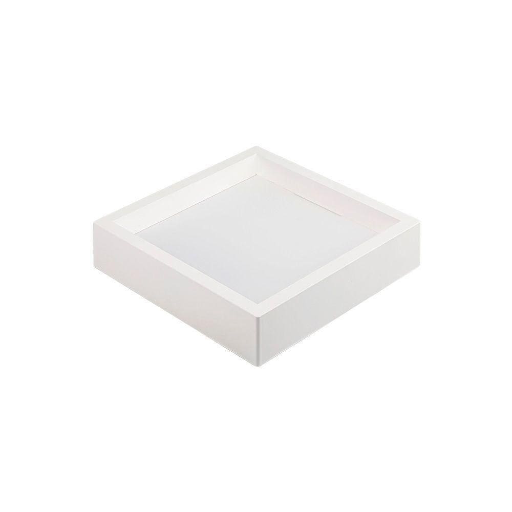 Painel De Led Nordecor Quadrado Kais De Sobrepor Recuado 18w Bivolt Branco 6500k Luz Branca 4248