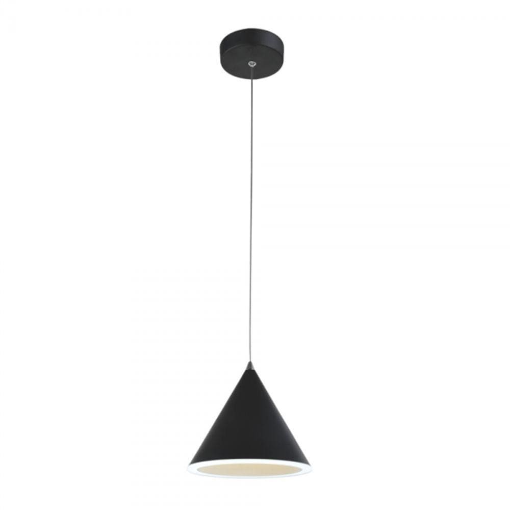 Luciin Pendente Eb020-02 Preto Led 15w Autovolt
