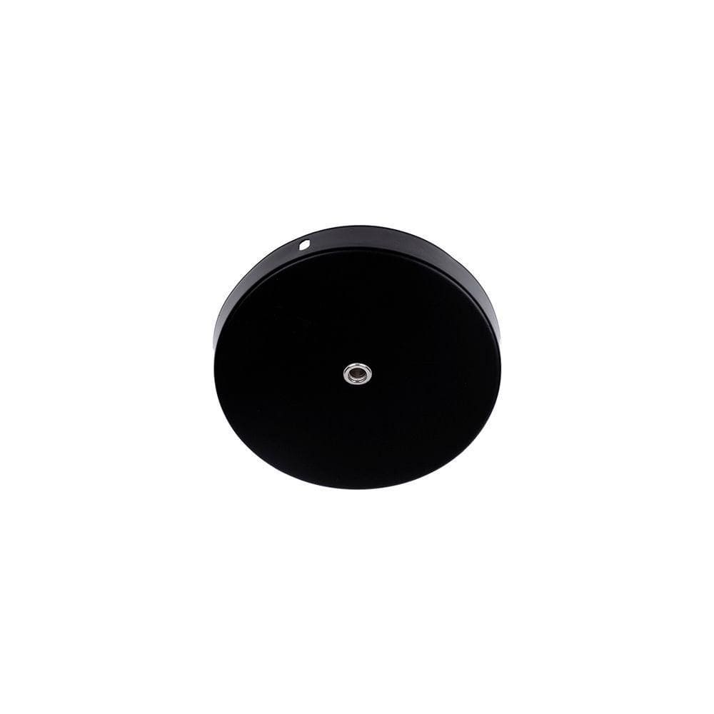 Canopla De Sobrepor Nordecor Para Spot - Pendente 12cm Preta Preto 6207
