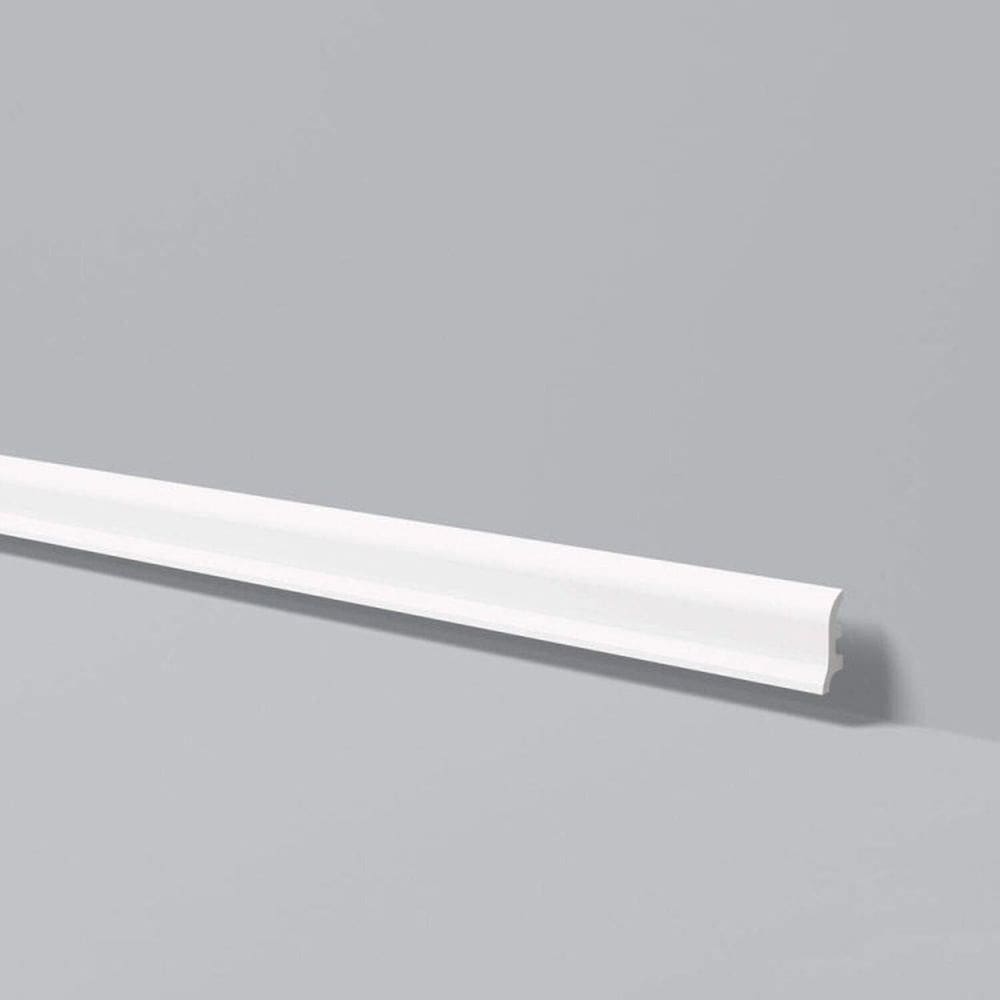Kit com 15 Barras Rodapé Gart de Poliestireno Fl3 17mmx6cm Metro Linear 7,32m Branco