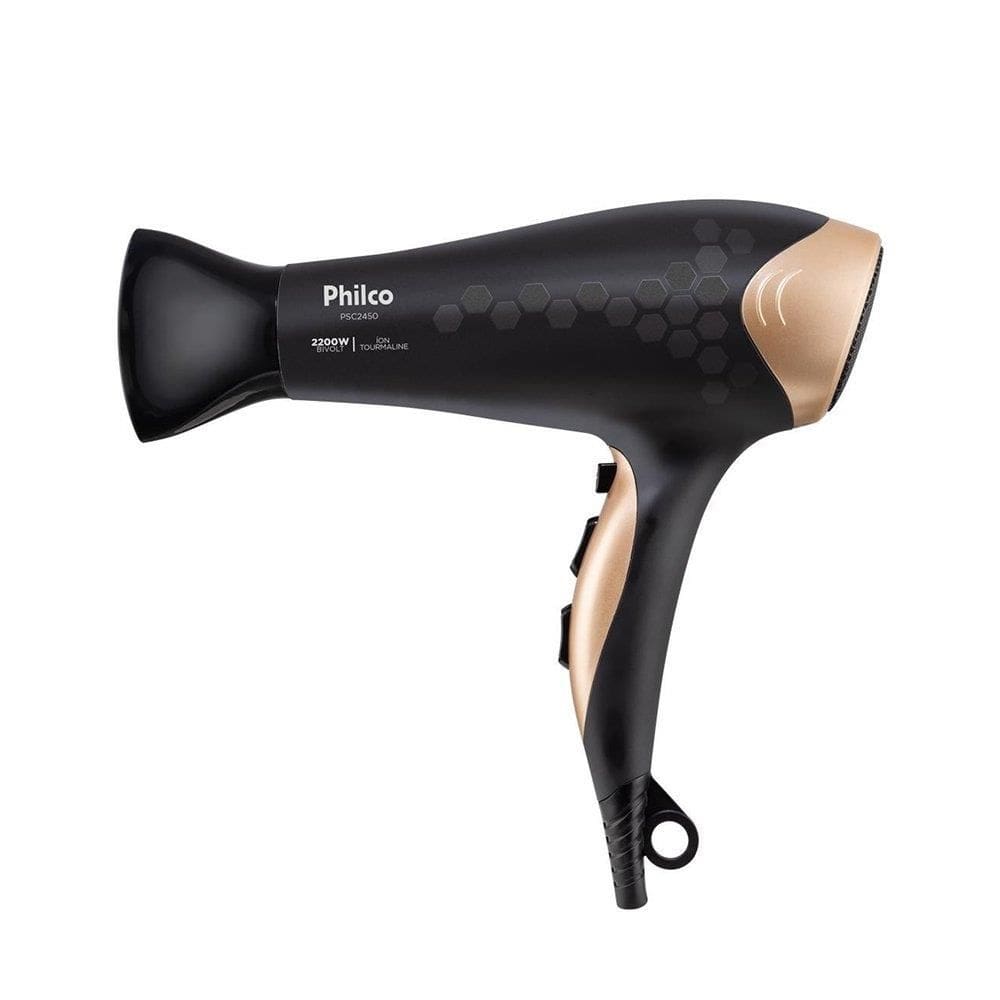 Secador de Cabelo Philco PSC2450 | 2200W, Com 3 Temperaturas e 2 Velocidades, Bivolt