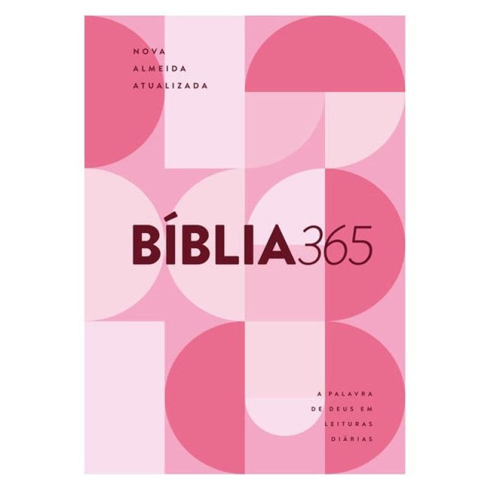 Bíblia 365 Naa - Capa Rosa Feminina