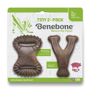 Brinquedo Cães Roer Benebone Tiny 2-Pack Bacon Cães Até 7 Kg