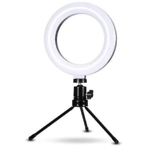 Ring Light 6 Led Com Tripé, 16Cm De Diâmetro