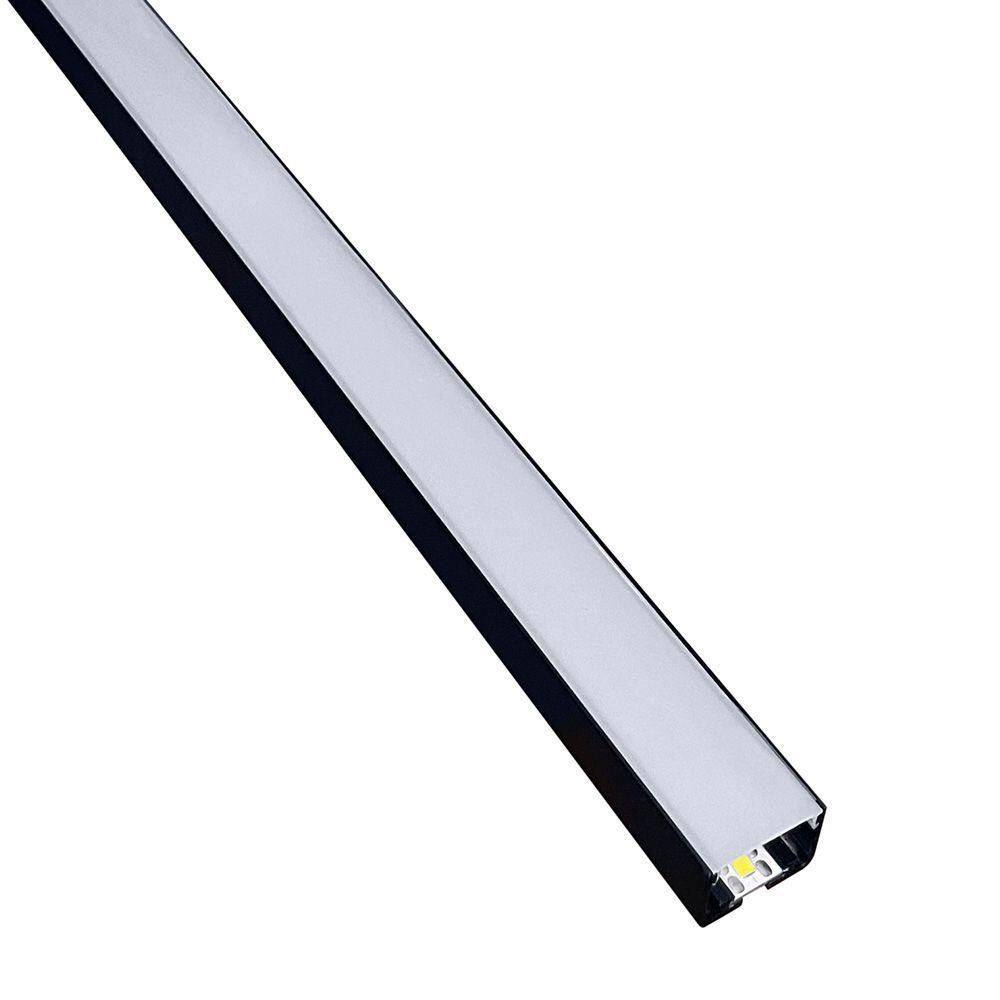 Perfil De Led De Sobrepor Save Energy Lls Flex Ii 1 Metro Com Led 4000k Luz Neutra Preto