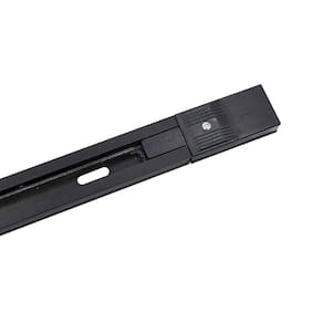 Trilho Eletrificado De Sobrepor Para Spot Nordecor Com 2 Metros Bivolt Preto 6061