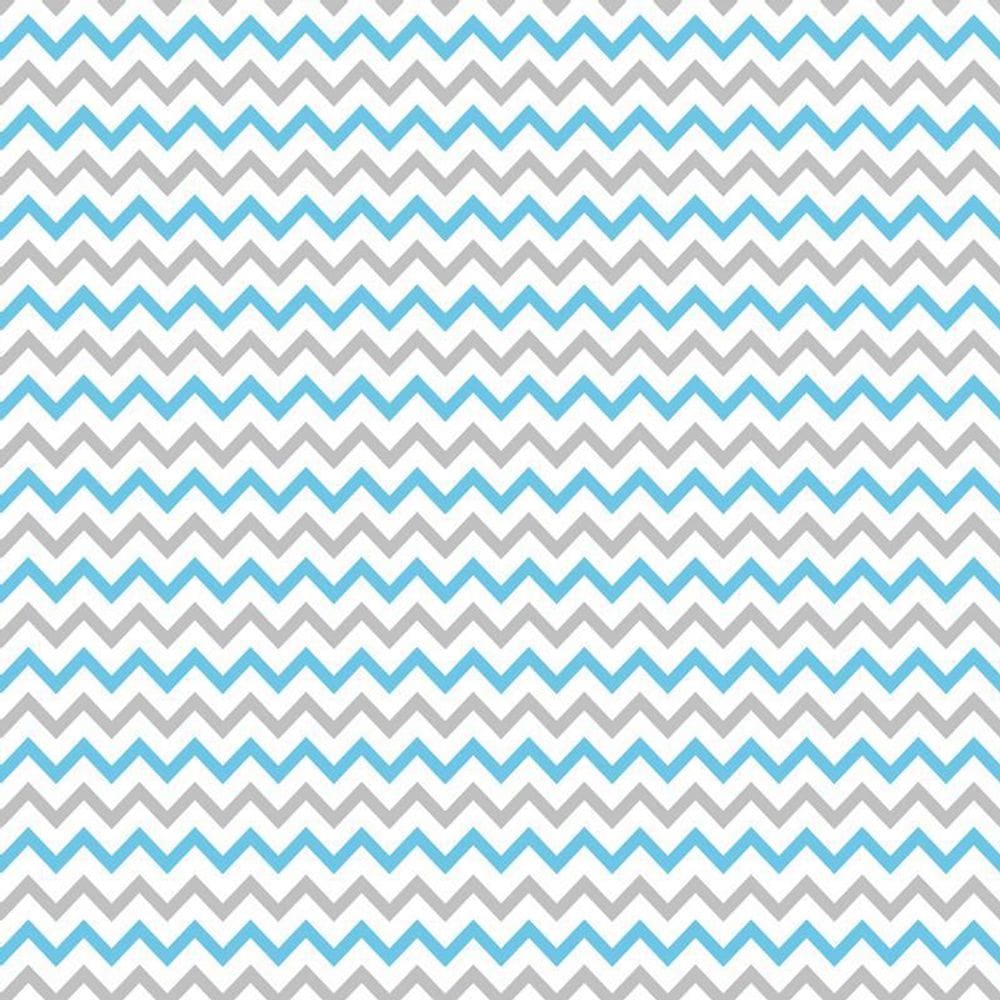 Papel Parede Azul Branco E Cinza Chevron Decorativo Adesivo
