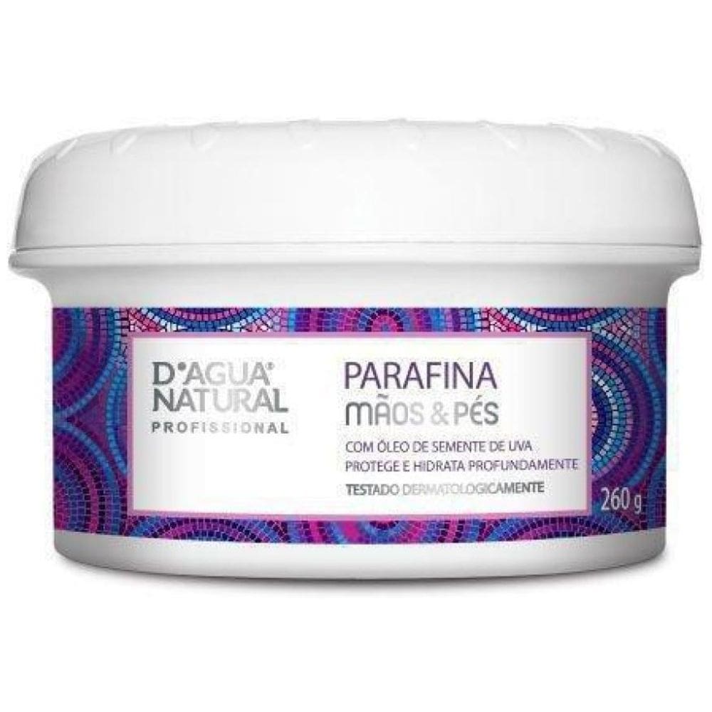 Parafina Mãos E Pés Semente De Uva 260G Dagua Natural