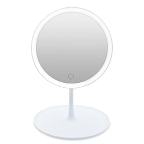 Espelho Maquiagem Led Ring Light Touch Makeup Mirror Branco