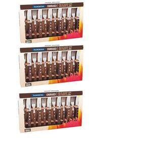Kit Churrasco 36 Peças Jumbo Tramontina Garfo Faca 22299/059