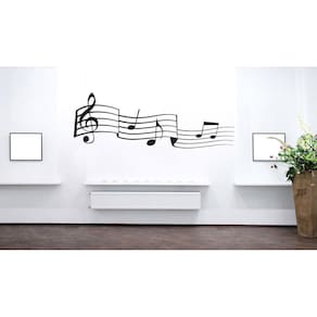 Adesivo Decorativo De Parede Nota Musicais Para Sala Quarto