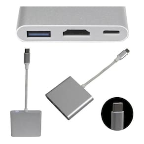Cabo Adaptador Tipo C Hdmi Usb 3.0 4K Type-C To Hdmi
