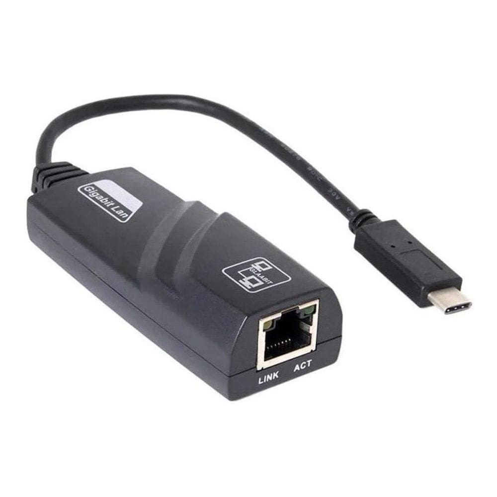 Cabo Adaptador Lan Ethernet Rj45 Tipo C Usb 3.1 1000Mbps