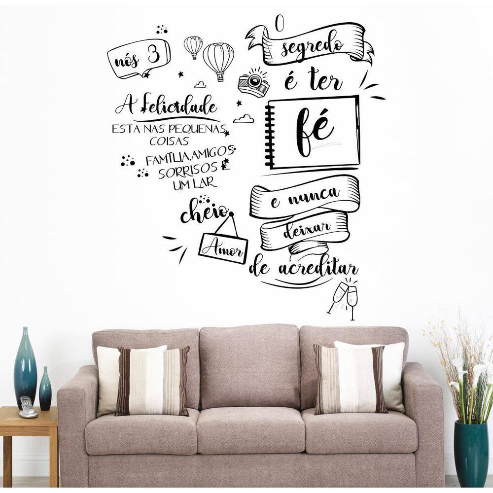 Adesivo Decoração De Parede O Segredo E Ter Fè