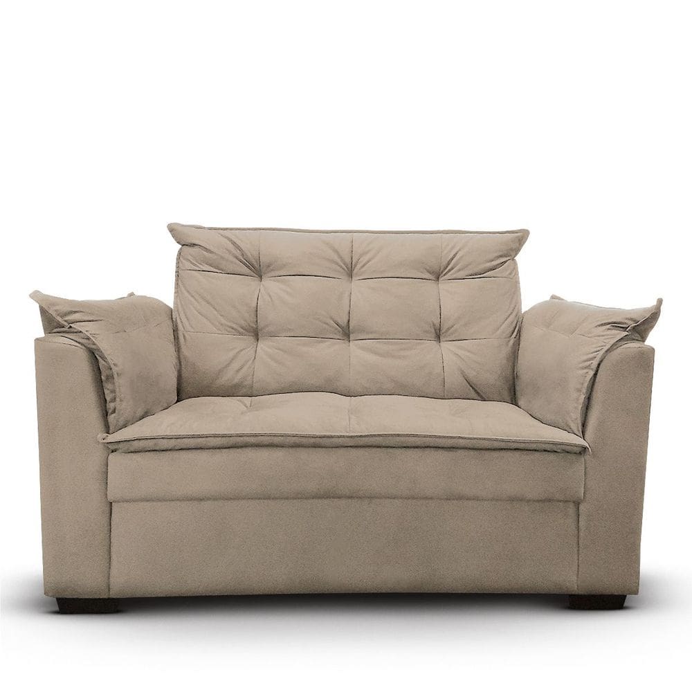 Sofá 2 lugares Para Sala Moderno Confortável Tatiana Suede