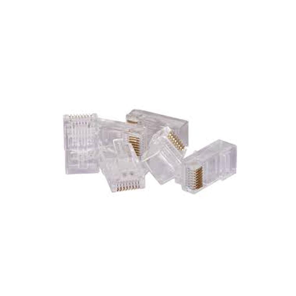 Conector Rj-45 Embalagem Com 100 Unidades 8 Vias