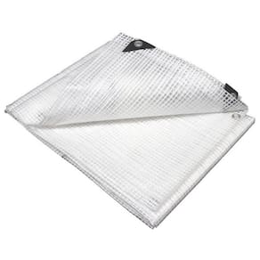 Lona Transparente 10x6 com ilhoses cada 50cm 300 micras