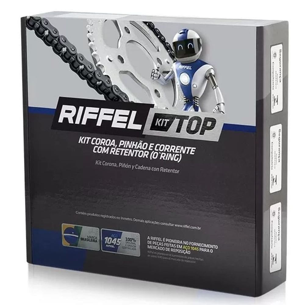 Kit Relacao Transmissao Riffel Fazer 250 06-17 Com Retentor