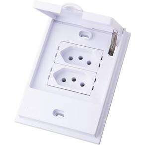 Cj Tomada Dupla 20A - Blux B.L`Acqua Branco