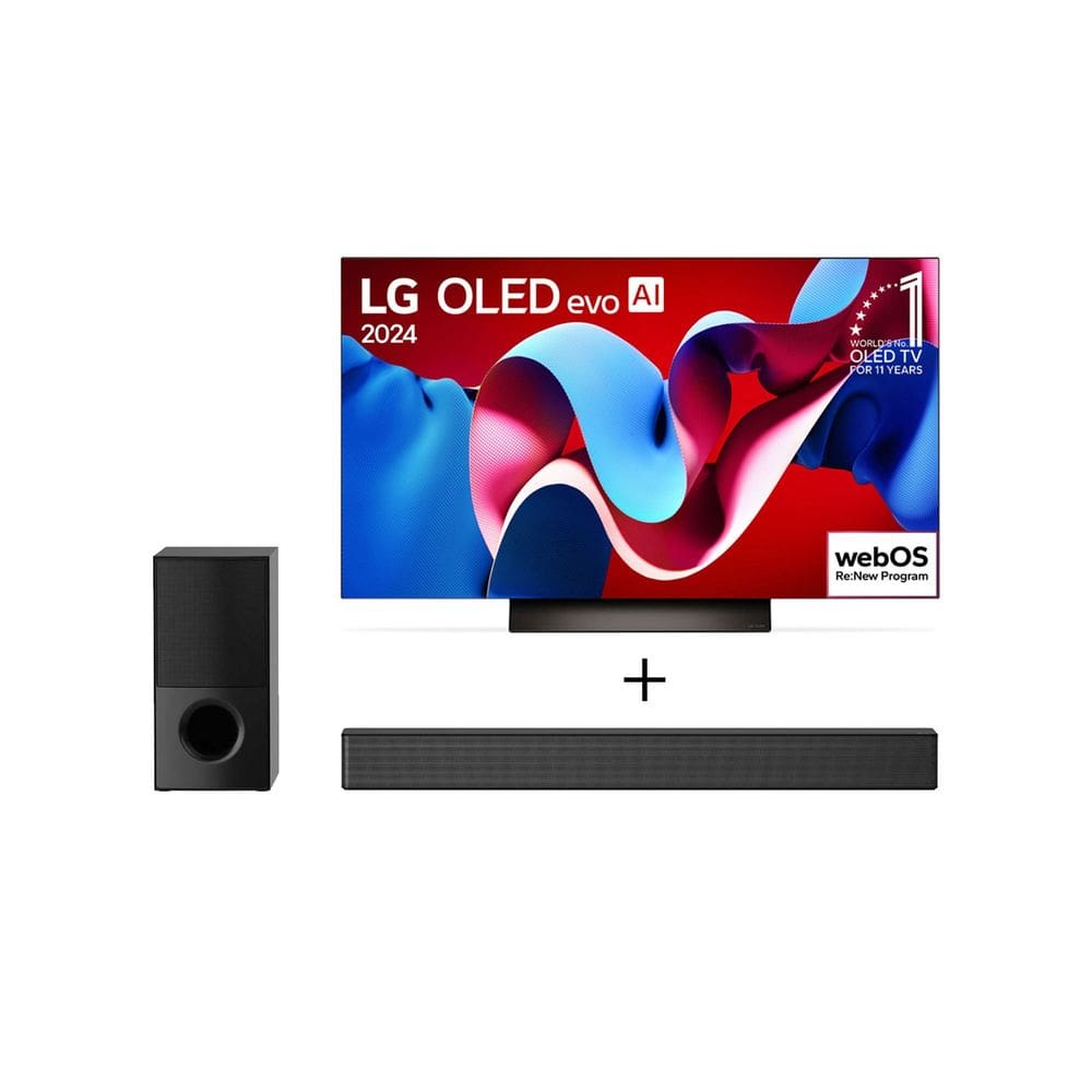 Combo Smart TV LG OLED evo 4K C4 77`` 2024 + Soundbar SNH5