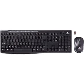 Combo Teclado E Mouse Sem Fio Logitech Mk270 Teclas Mídia