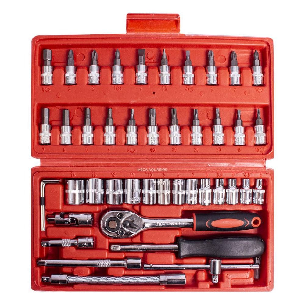 Kit Ferramentas 46 Peças p/ Reparos Diversos