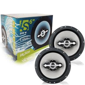 Par Alto Falante 6 Polegadas Quadriaxial Leson Ls6 200W Auto