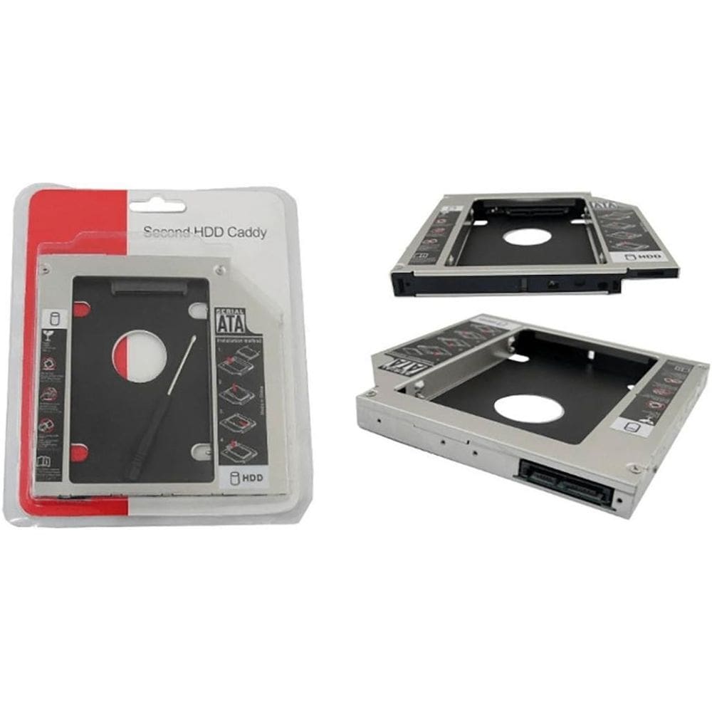 Case Caddy Gaveta Suporte Hd Notebook Gravador De Dvd 12,7Mm
