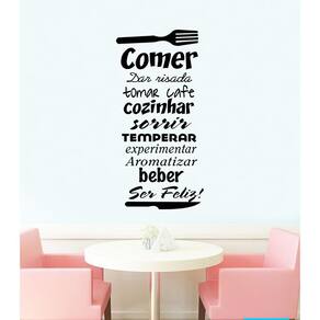 Adesivo Decorativo De Parede Para Sala De Jantar Comer